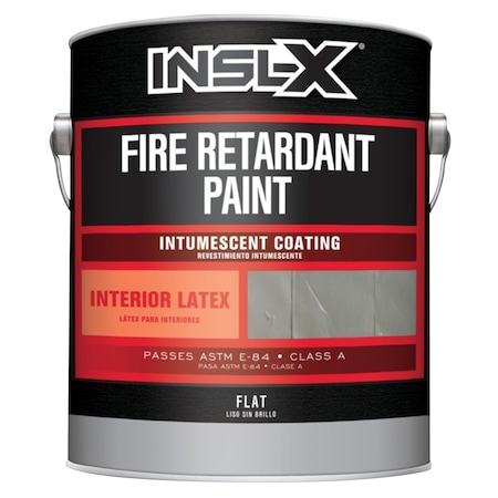 Insl-X By Benjamin Moore Insl-X White Flat Acrylic Fire Retardant Paint 1 gal FR210099-01